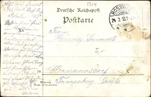 Ak Roßwein in Sachsen, Marktplatz