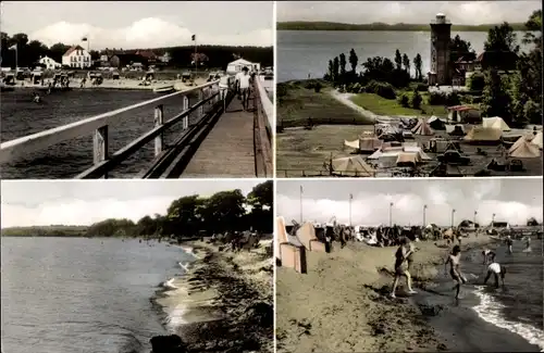 Ak Pelzerhaken Neustadt in Holstein, Leuchtturm, Strand, Campingplatz, Steilufer