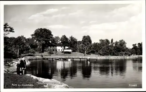 Ak Djursholm Danderyd Schweden, Partie am Wasser