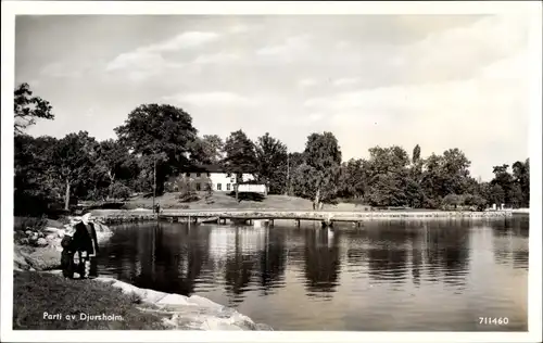 Ak Djursholm Danderyd Schweden, Partie am Wasser