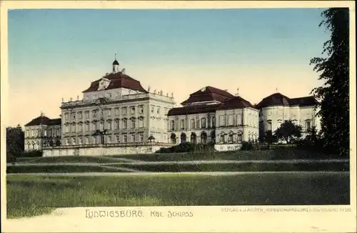 Ak Ludwigsburg in Baden Württemberg, Königliches Schloss