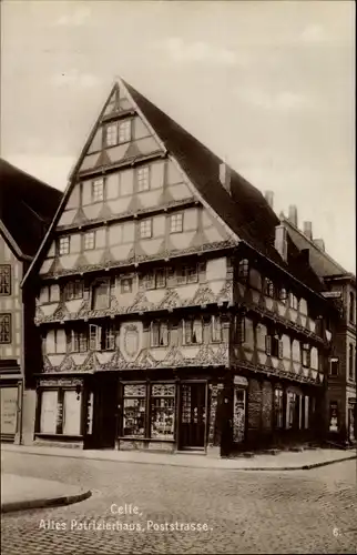 Ak Celle in Niedersachsen, Altes Patrizierhaus, Poststraße