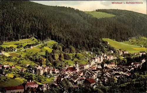 Ak Bad Wildbad im Schwarzwald, Blick auf den Ort