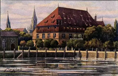 Künstler Ak Marschall, V., Konstanz am Bodensee, Konziliumsgebäude