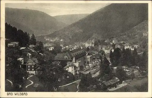 Ak Bad Wildbad im Schwarzwald, Totalansicht der Ortschaft