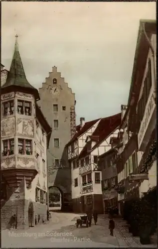 Ak Meersburg am Bodensee, Obertor Partie