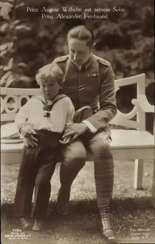 Ak Prinz August Wilhelm und Prinz Alexander Ferdinand, Liersch 7724