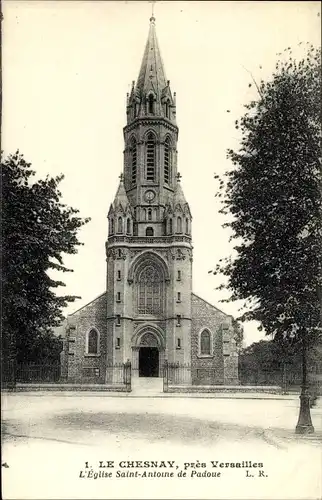 Ak Le Chesnay Yvelines, L'Eglise Saint Antoine de Padoue