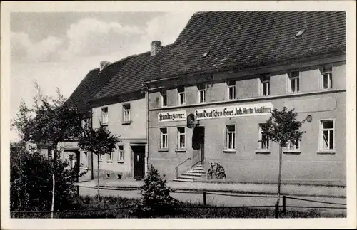 Ak Belgern Schildau in Sachsen, Gasthof zum Deutschen Haus