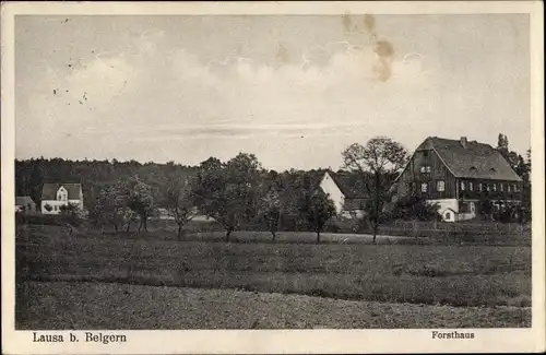 Ak Lausa Belgern Schildau in Sachsen, Forsthaus