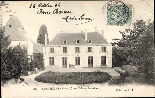 Ak Chambellay Maine-et-Loire, Chateau des Alliers