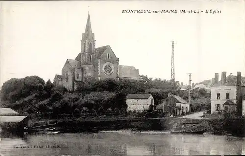 Ak Montreuil sur Maine Maine-et-Loire, L'Eglise
