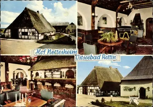 Ak Rettin Neustadt in Holstein, Hof Nettesheim, innen und aussen