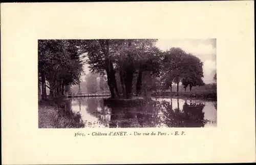 Ak Anet Eure et Loir, Une Vue du Parc