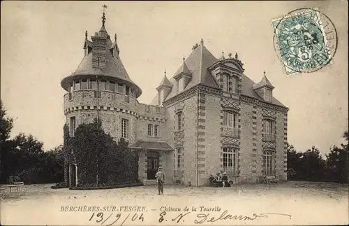 Ak Berchères sur Vesgre Eure et Loir, Chateau de la Tourelle