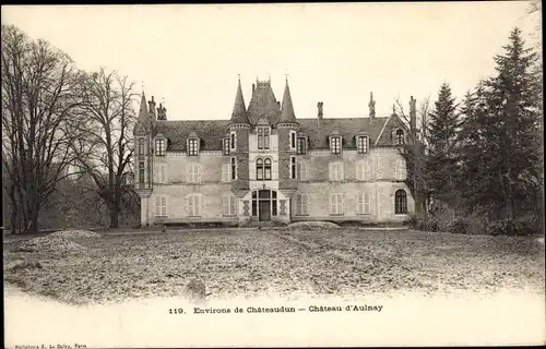 Ak Aulnay Eure-et-Loir, Le Chateau