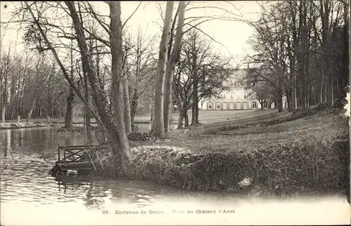 Ak Anet Eure et Loir, Parc du Chateau
