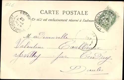 Ak Colombier Fontaine Doubs, Vue générale