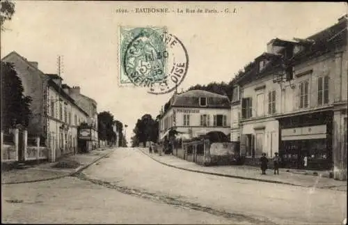 Ak Eaubonne Val d’Oise, La Rue de Paris