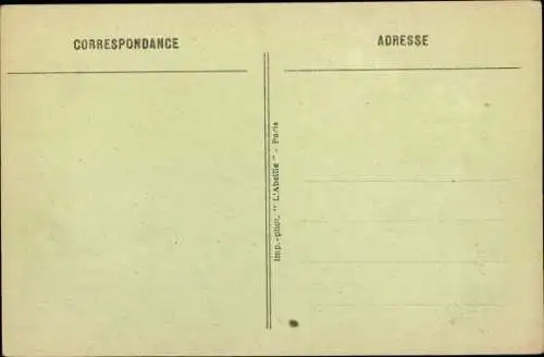 Ak Parmain Val-d’Oise, La Rue Guichard, Buvette de la Gare