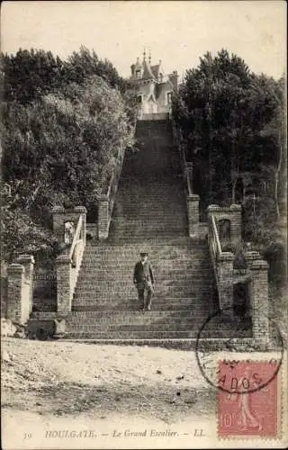 Ak Houlgate Calvados, Le Grand Escalier