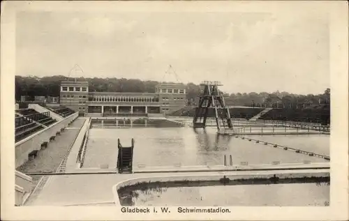 Ak Gladbeck im Ruhrgebiet, Schwimmstadion