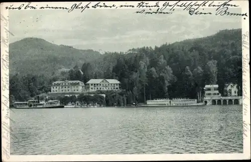 Ak Sekirn Maria Wörth in Kärnten, Strandhotel Wienerheim am Wörthersee