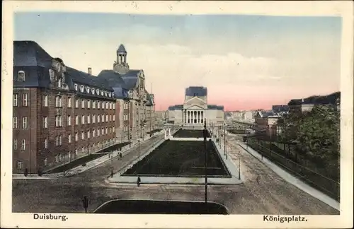 Ak Duisburg im Ruhrgebiet, Königsplatz