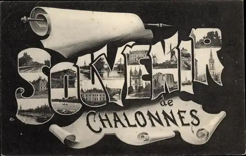 Ak Chalonnes Maine et Loire, Souvenir