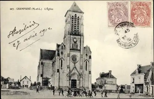 Ak Champigné Maine-et-Loire, L'Eglise