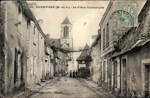 Ak Champigné Maine-et-Loire, Le Vieux Champigne