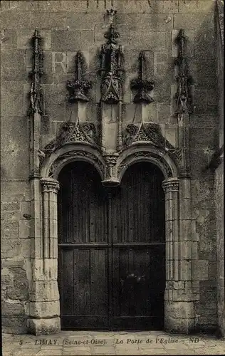 Ak Limay Yvelines, La Porte de l'Eglise