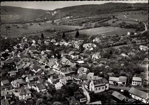 Ak Montecheroux Doubs, Vue générale, Fliegeraufnahme