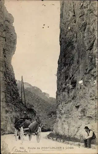 Ak Pontarlier Doubs, Route de Pontarlier a Lods