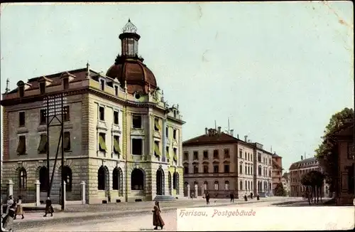 Ak Herisau Kanton Appenzell Ausserrhoden‎, Postgebäude