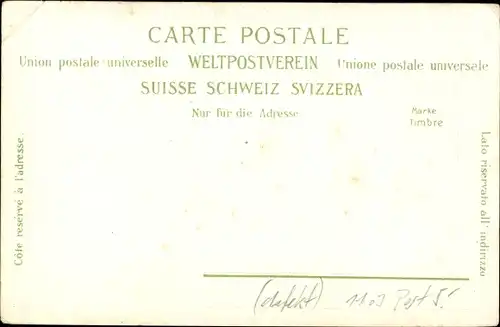 Ak Herisau Kanton Appenzell Ausserrhoden‎, Postgebäude