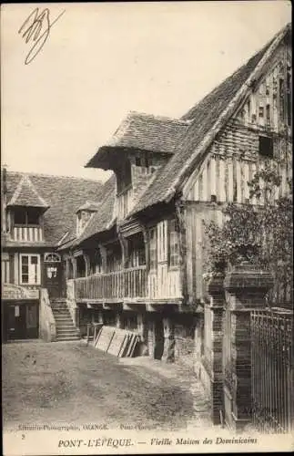 Ak Pont l Eveque Calvados, Vieille Maison des Dominicains