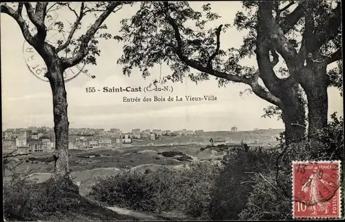 Ak Saint Cast Cotes d'Armor, Entree des Bois de La Vieux Ville