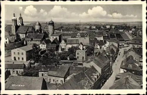 Ak Wurzen in Sachsen, Stadtpanorama