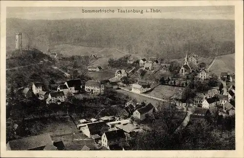Ak Tautenburg in Thüringen, Totalansicht der Ortschaft