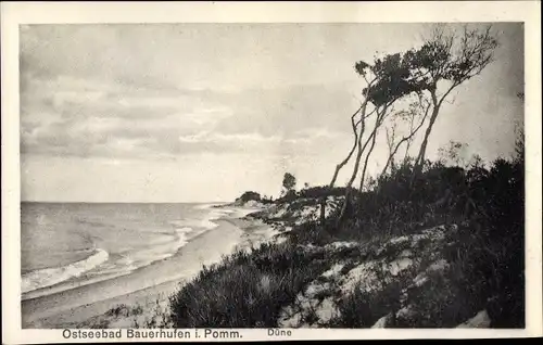 Ak Chłopy Bauerhufen Pommern, Düne