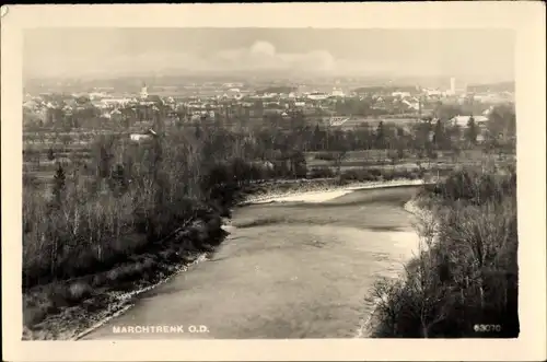 Foto Ak Marchtrenk in Oberösterreich, Panorama, Traun an der Donau