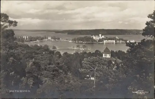 Ak Saltsjöbaden Schweden, Panorama