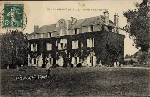 Ak Champigné Maine-et-Loire, Chateau de la Frogeraie