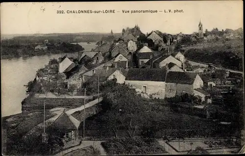 Ak Chalonnes sur Loire Maine et Loire, Vue panoramique