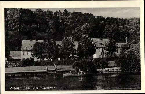 Ak Mölln im Herzogtum Lauenburg, Partie am Wassertor