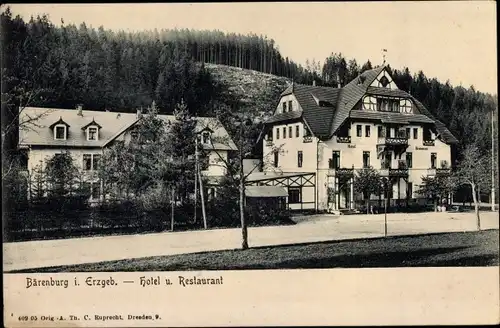 Ak Bärenburg Altenberg im Erzgebirge, Hotel und Restaurant