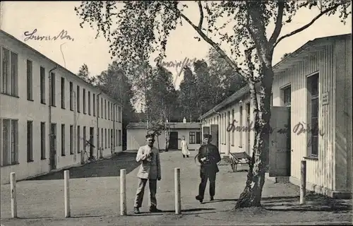 Ak Dresden Neustadt, Infanterie Baracken, Soldaten