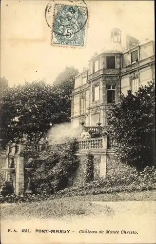 Ak Port Marly Yvelines, Chateau de Monte Cristo
