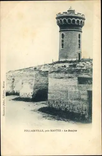 Ak Follainville Dennemont Yvelines, Le Donjon